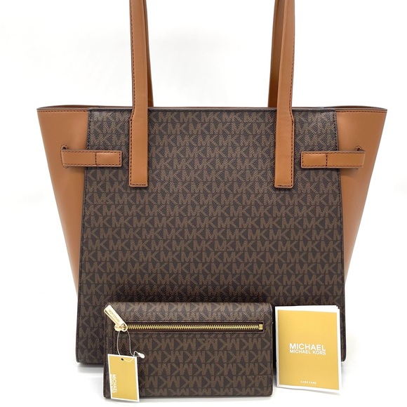 Michael Kors Carmen Large Tote Bag & Trifold Wallet - Picture 4 of 13